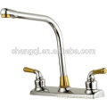 Zinc Alloy Kitchen Faucet with 2 handles(South American Type)